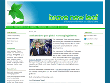 Tablet Screenshot of bravenewleaf.com